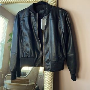 Vegan Leather Bomber